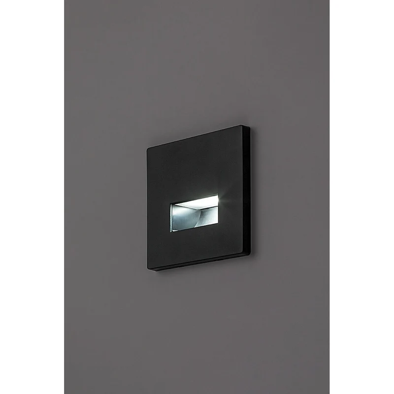 Lunca LED-lampa 1 W, IP20, svart, justerbar ljusfärg 3000, 4500, 6500 K, 77195, 2 stycken