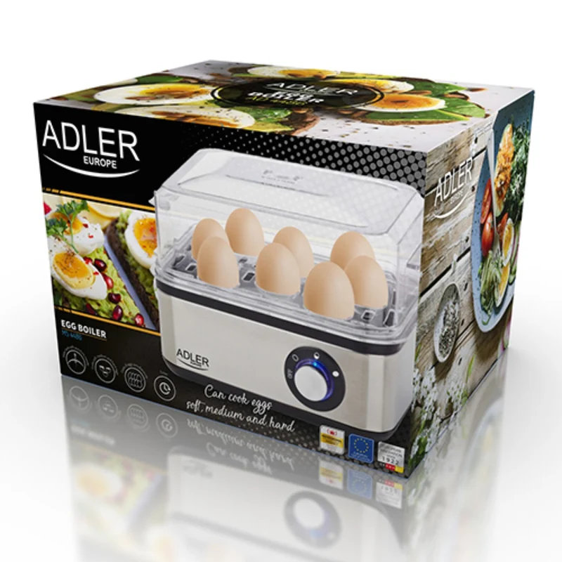 Automatisk äggkokare för matlagning 8 ägg Adler AD 4486 800W