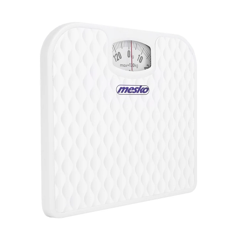 Mesko MS 8160 Mekanisk Personvåg 130 kg Kapacitet Vit