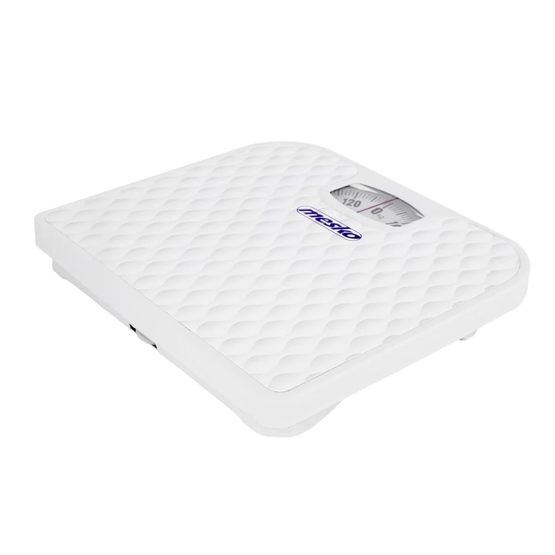 Mesko MS 8160 Mekanisk Personvåg 130 kg Kapacitet Vit