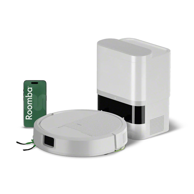 iRobot Roomba Combo+ 115 robotstøvsuger med vask og tømmestation – sort eller hvid