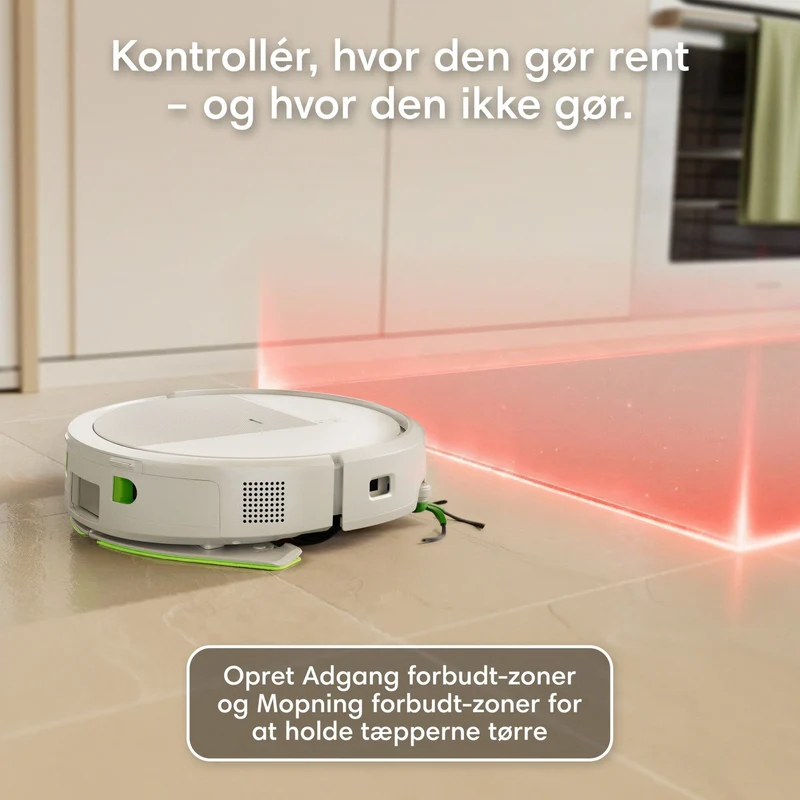 iRobot Roomba Combo+ 115 robotstøvsuger med vask og tømmestation – sort eller hvid