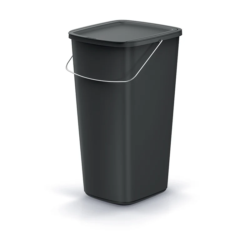 Papperskorg Keden, svart, kapacitet 25L, Compacta Q Basic