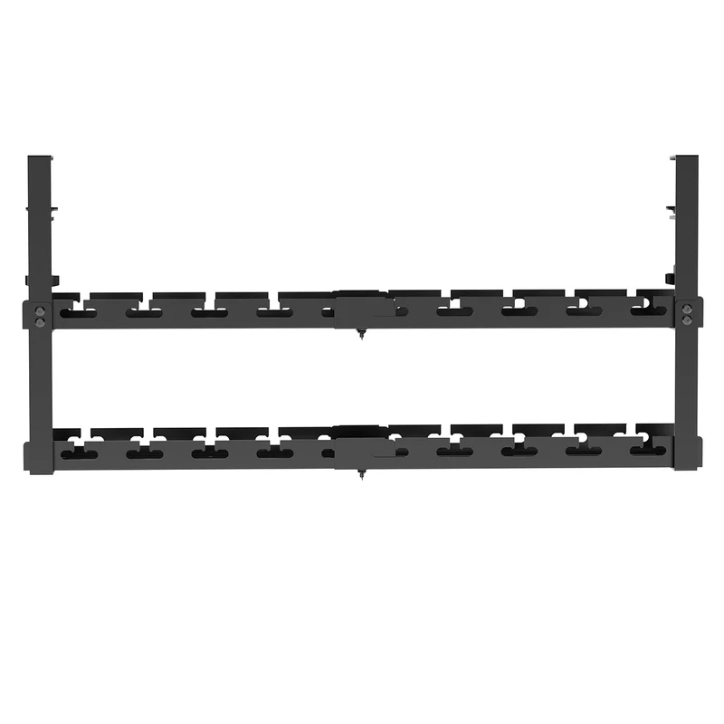 Maclean kabelhanterare under skrivbord, max. belastning 5 kg, max. 728 mm, 2 nivåer, svart, MC-102 B