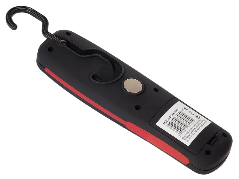 Maclean 24 LED-verkstadslampa, magnet, krok, 3xAA, MCE03