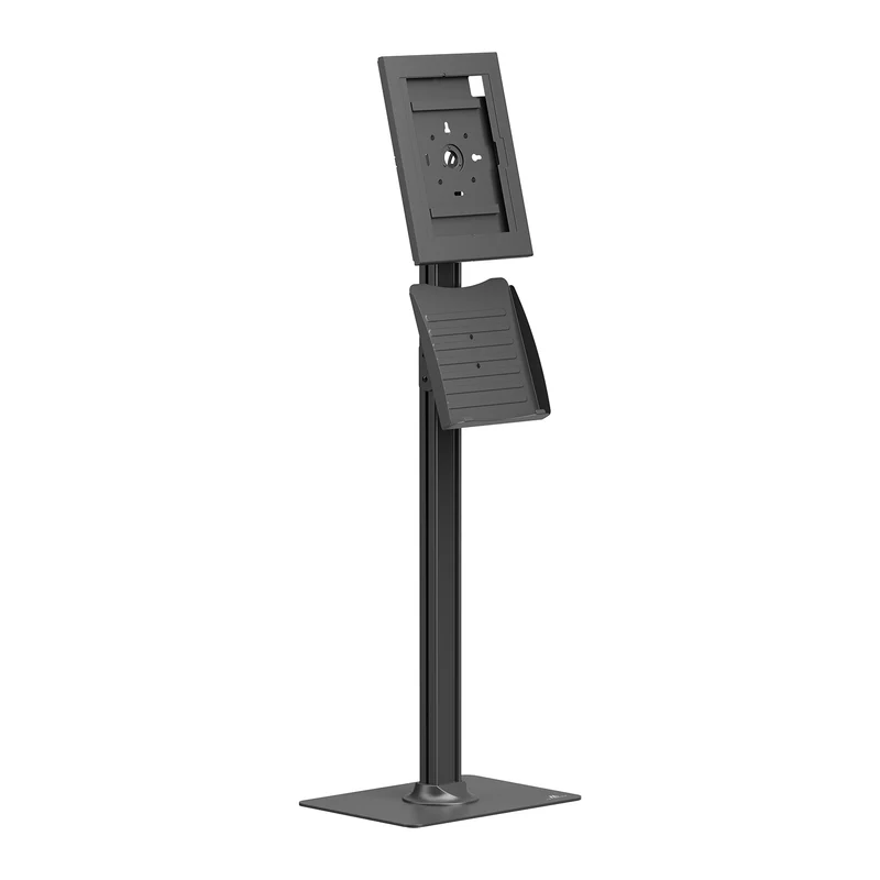 Maclean-hållare för surfplatta, med lås. 12,4–13 tum, iPad Air/Pro, Samsung Tab S10+/S9+/S8+/S7+, 257 x 350 x 22 mm, MC-924 B