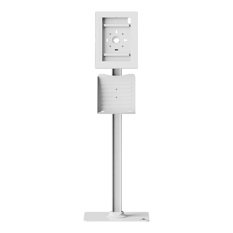 Maclean-hållare för surfplatta, med lås, 12,4–13 tum, iPad Air/Pro, Samsung Tab S10+/S9+/S8+/S7+, 257 × 350 × 22 mm, MC-924 W