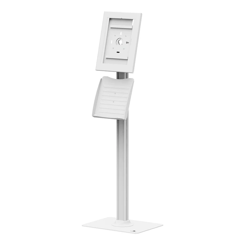 Maclean-hållare för surfplatta, med lås, 12,4–13 tum, iPad Air/Pro, Samsung Tab S10+/S9+/S8+/S7+, 257 × 350 × 22 mm, MC-924 W