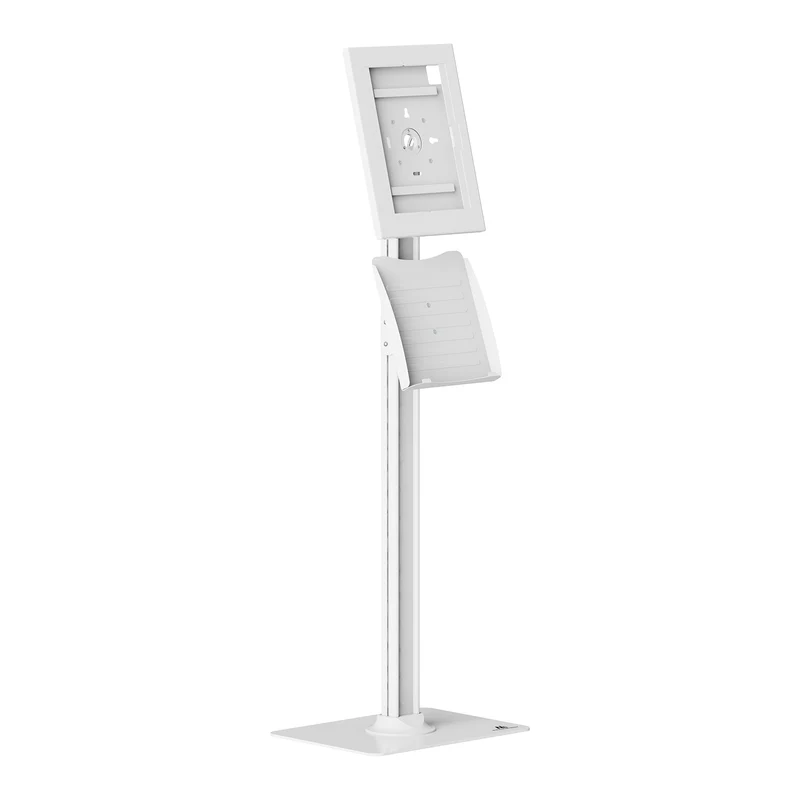 Maclean-hållare för surfplatta, med lås, 12,4–13 tum, iPad Air/Pro, Samsung Tab S10+/S9+/S8+/S7+, 257 × 350 × 22 mm, MC-924 W