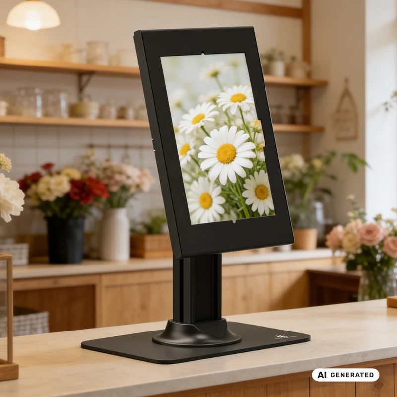 Maclean-reklamfäste för surfplatta, med lås, 10,9–11 tum, iPad Air/Pro, Samsung Tab A- och S-serien, 220 × 323 × 22 mm, MC-959 B