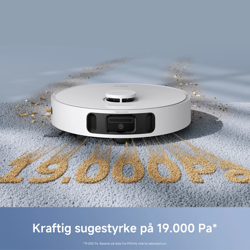 Mova E40 Ultra – Robotstøvsuger med tømmestation og FlexMop™