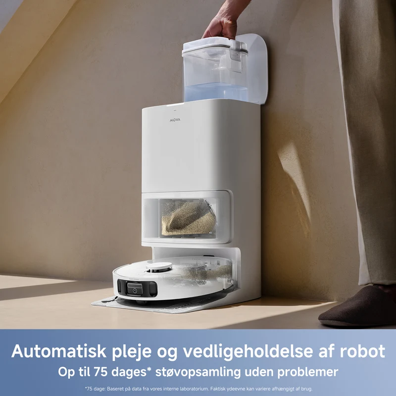 Mova E40 Ultra – Robotstøvsuger med tømmestation og FlexMop™