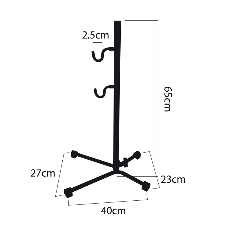 Maclean cykelservicehandtag, stål, max. belastning 20 kg, passar MTB-cyklar med hjul upp till 27,5" MC-434