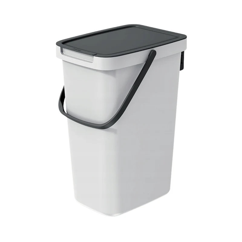 Keden Systema Q 12L Sortibox Ash Color Waste Sorting Bins - Efficient Recycling Solution