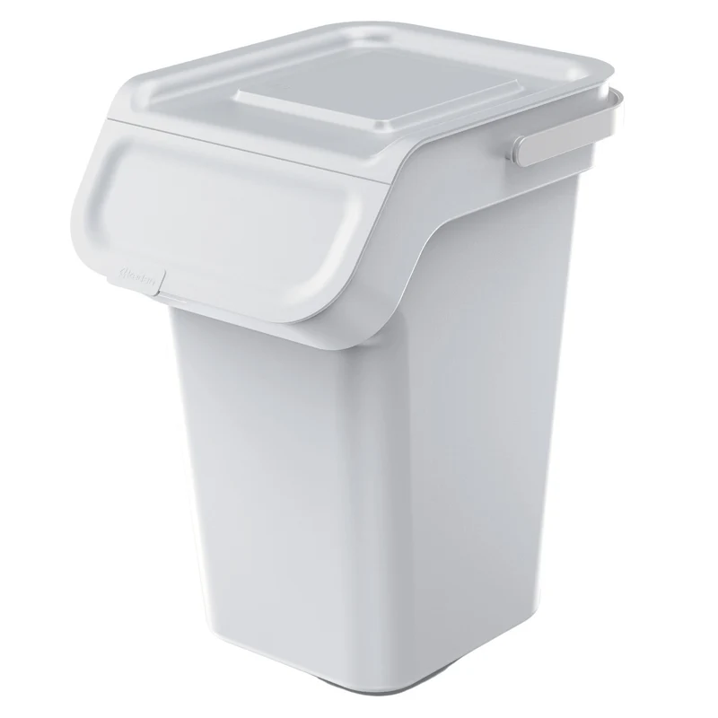 Keden soptunna, aktivt kolfilter, 25 liter, aska, Kaddi Q