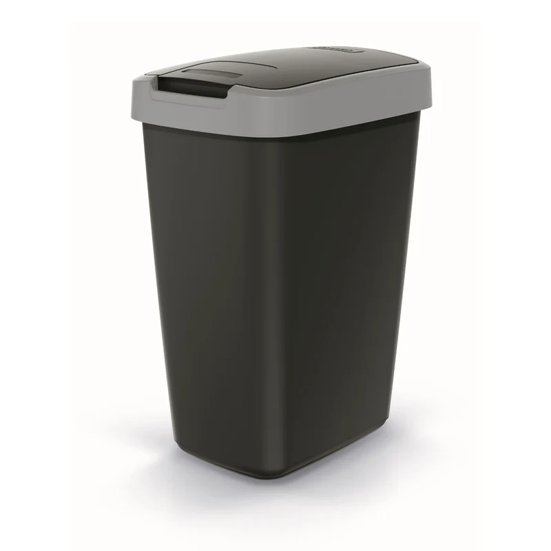Keden Compacta Q Papperskorg Med Sväng- Och Gångjärnslock 12 L Avfallsbehållare I Plast Återvinning Avfallssamlare