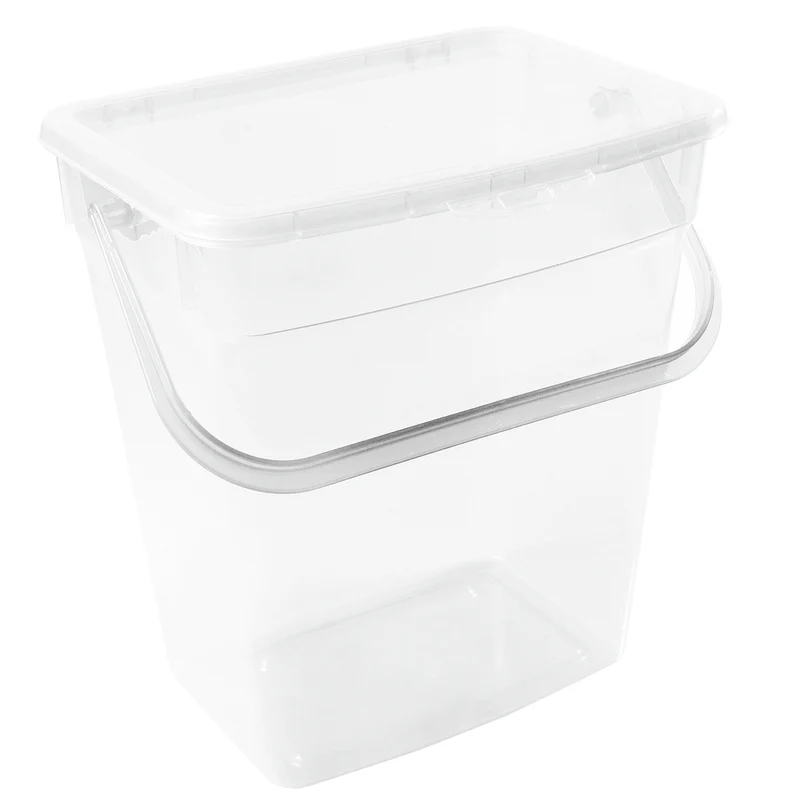 Plast Team - Pulverbehållare transparent färg 10L