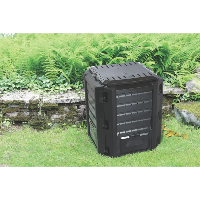 Prosperplast kompost, frostsäker, 380l, svart, Compogreen