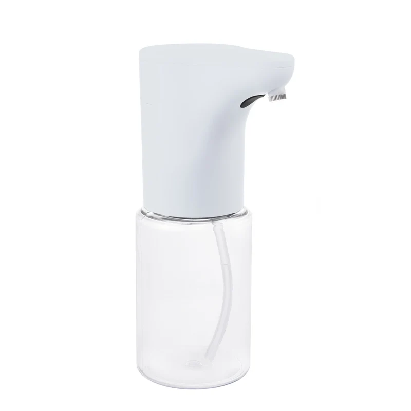 Promedix automatisk dispenser, dispenseringsbehållare för flytande tvål, desinfektionsvätskor, 300 ml, vit, PR-540 W + 4 Varta Industrial AA-batterier