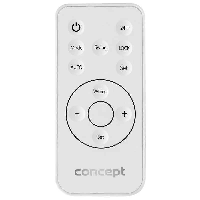 Concept keramisk värmare, väggmonterad, LED-display, timer, grå, QH4100