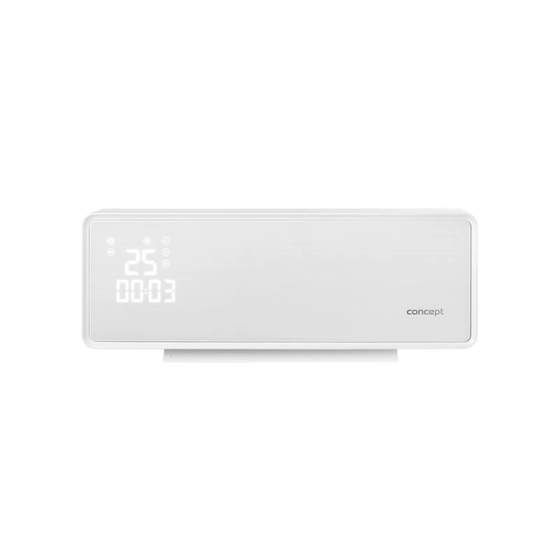 Keramisk värmare med fjärrkontroll, LED-display, fläkt, timer, 2000 W oscillation, upp till 20 m2, Concept QH4000