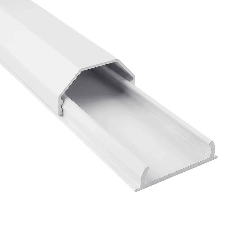 Maclean-kabelkåpa i aluminium, 33x18x750 mm, vit, MCTV-897 W