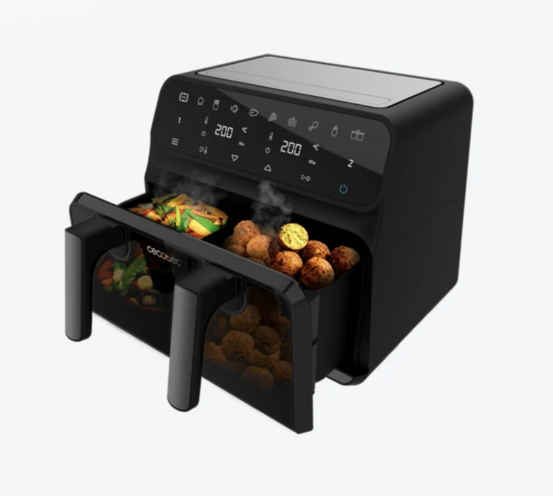 Cecotec Airfryer Window 9000 med 9 liter og flytbar væg