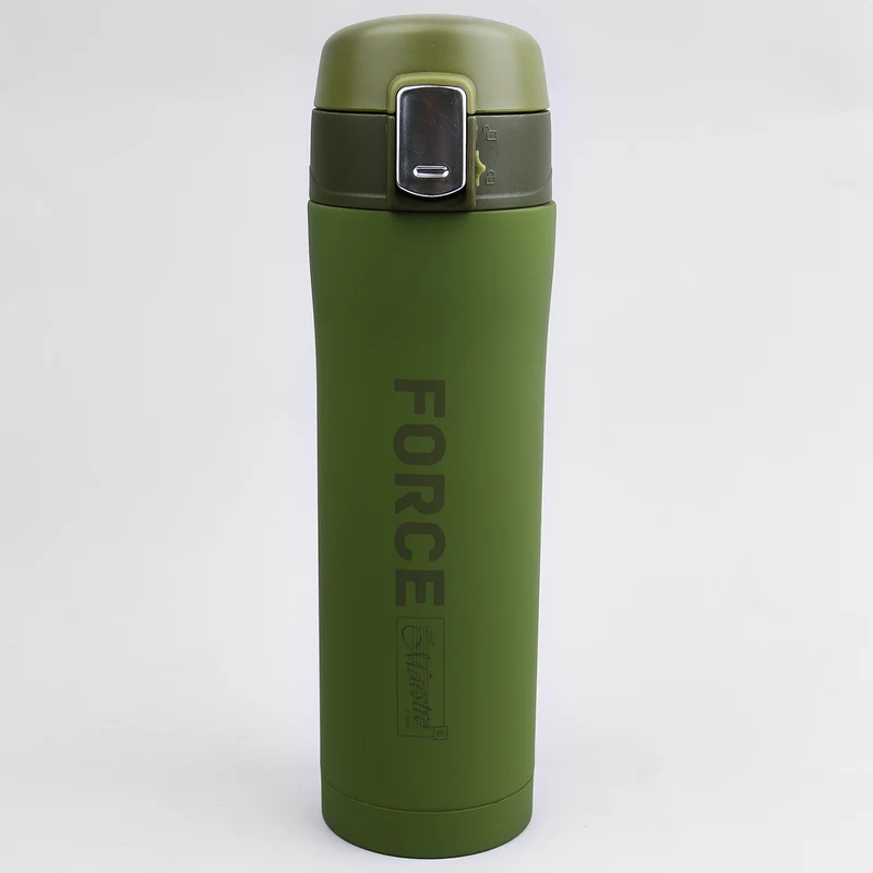 MR-1643 Force termosmugg kaffemugg termosflaska isolerad flaska i rostfritt stål för varma eller kalla drycker 400ml