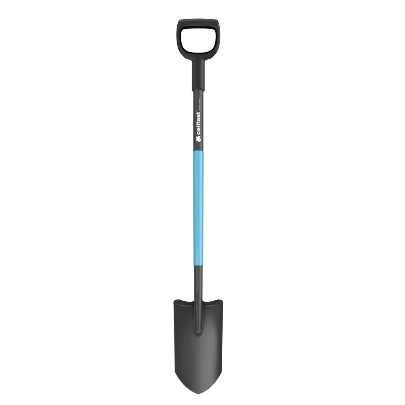 Plantskovel/dräneringsspade, härdat och slipat blad, ergonomiskt skaft, längd 129 cm, Cellfast, CELLPRO