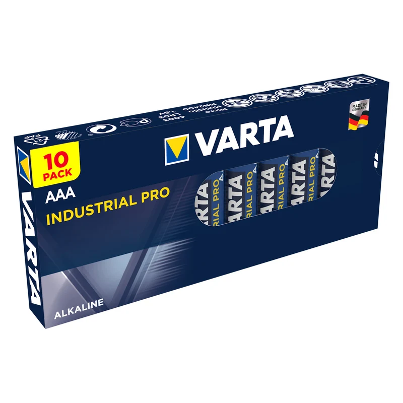 Organizer för batterier GreenBlue Varta Box GB189 + 10x batterier AA i 10x batterier AAA Varta Industrial