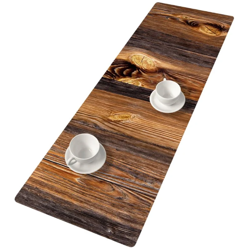 Bertoni bordslöpare, filt, 115x40cm, tryckmönster Wood