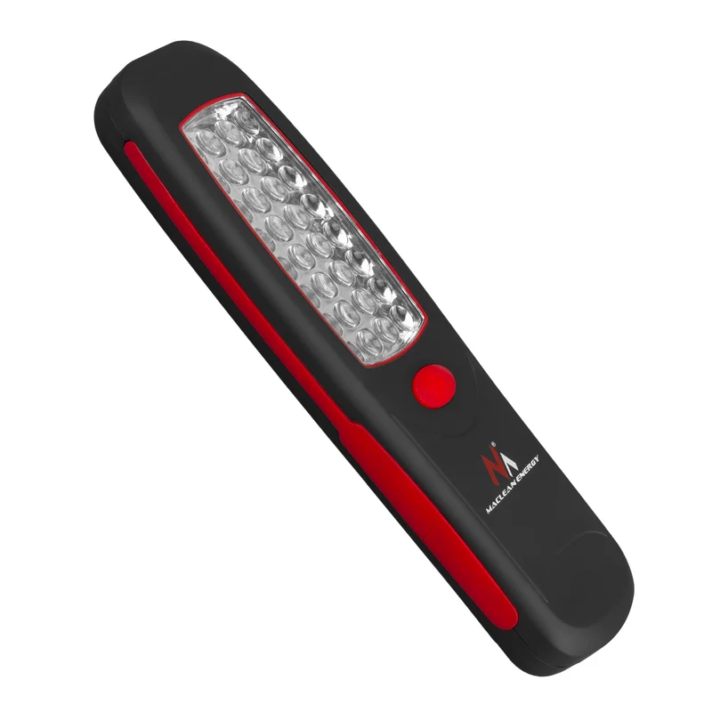 2 st Maclean-verkstadslampor med 24 LED-lampor, magnet, krok, MCE03 + 6 st R-06-batterier (R06, AA, LR06) 1,5 V VARTA Longlife Power