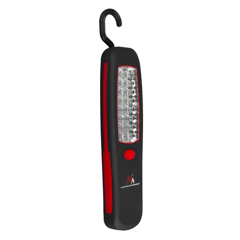 2 st Maclean-verkstadslampor med 24 LED-lampor, magnet, krok, MCE03 + 6 st R-06-batterier (R06, AA, LR06) 1,5 V VARTA Longlife Power