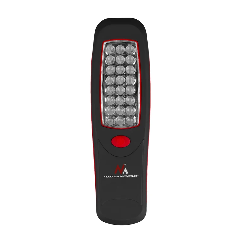 2 st Maclean-verkstadslampor med 24 LED-lampor, magnet, krok, MCE03 + 6 st R-06-batterier (R06, AA, LR06) 1,5 V VARTA Longlife Power