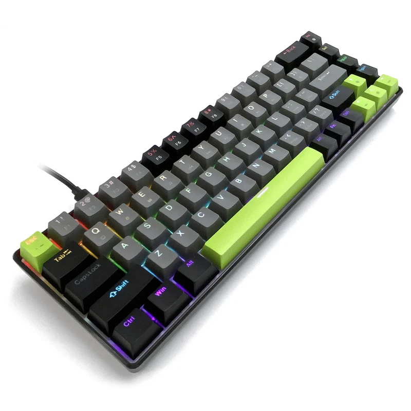 Mekaniskt tangentbord 60% RED CORE MX60 MT1260, tangentbelysning, Mediatech