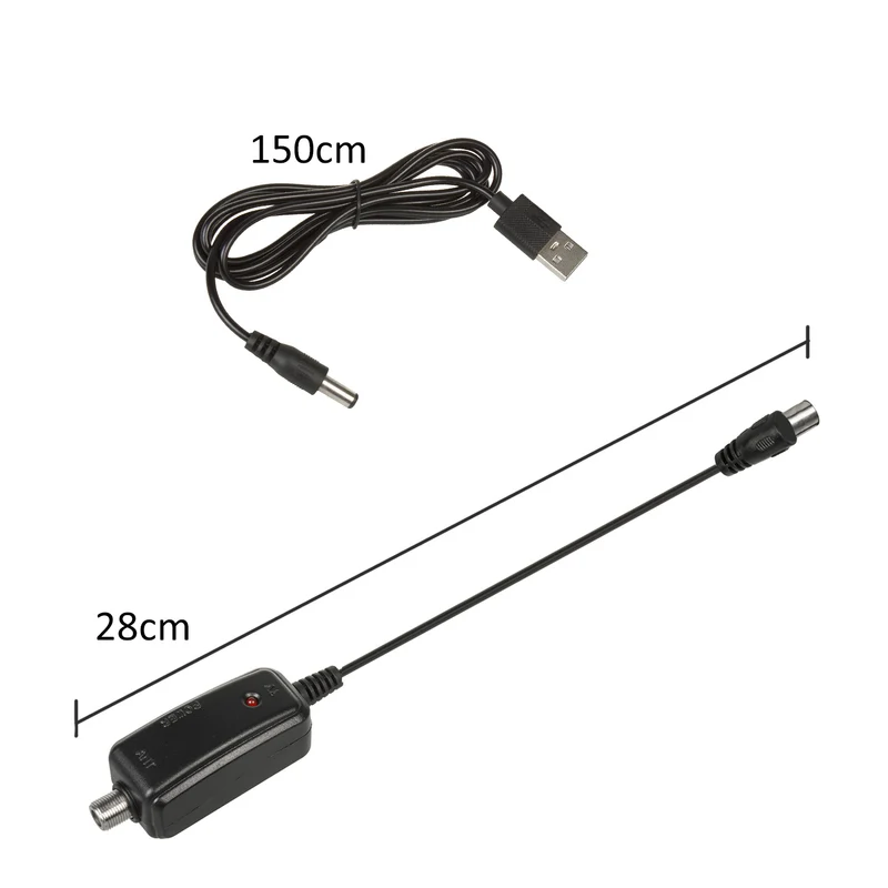 Riktad TV-antenn DVB-T MUX 8 + 5 V usb-adapter