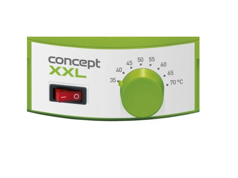 Elektrisk mattorkare med temperaturregulator, 12 brickor