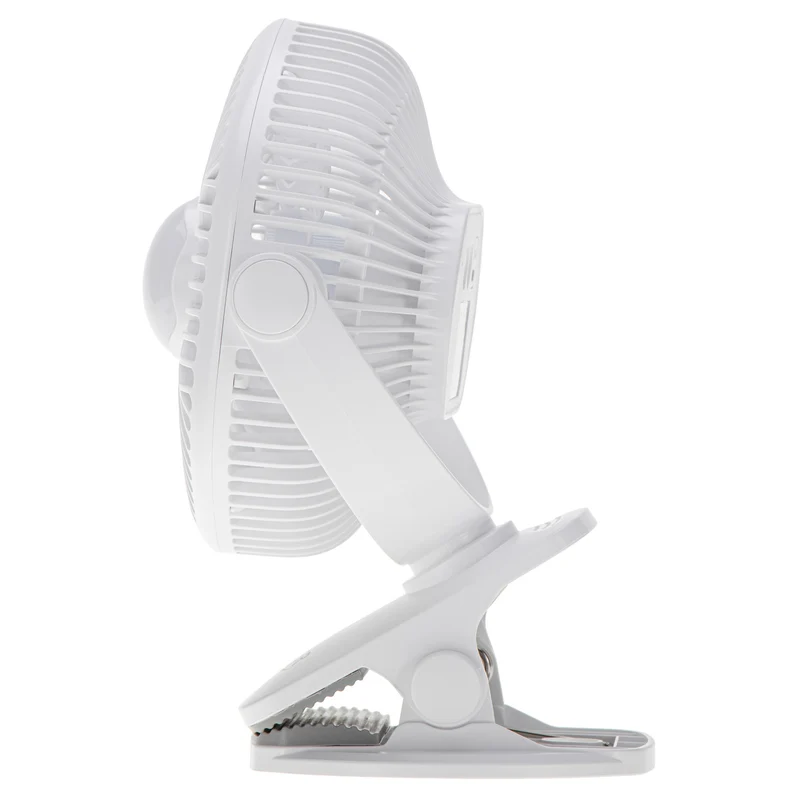 Batteridriven fläkt 5"/12,7 cm med klämma – USB/LED, AD 7335, Adler