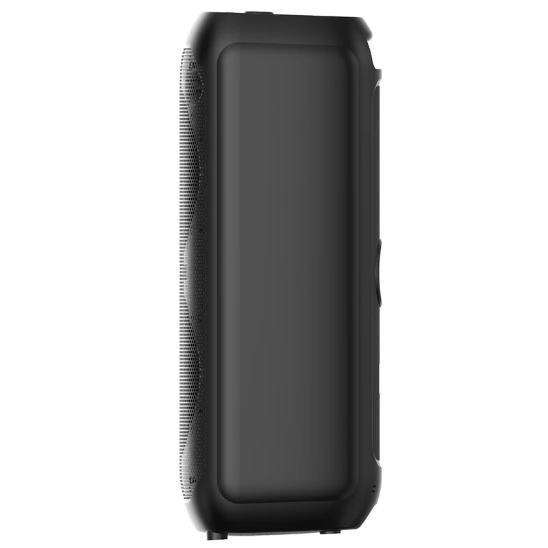 Stor Bluetooth-högtalare, 120 W RMS/1400 W PMPO, två 8-tums högtalare, equalizer, karaokefunktion, MP3/microSD-kort, USB, AUX, BT 5.3+EDR, display, LED, inbyggt batteri, fjärrkontroll, MT3185
