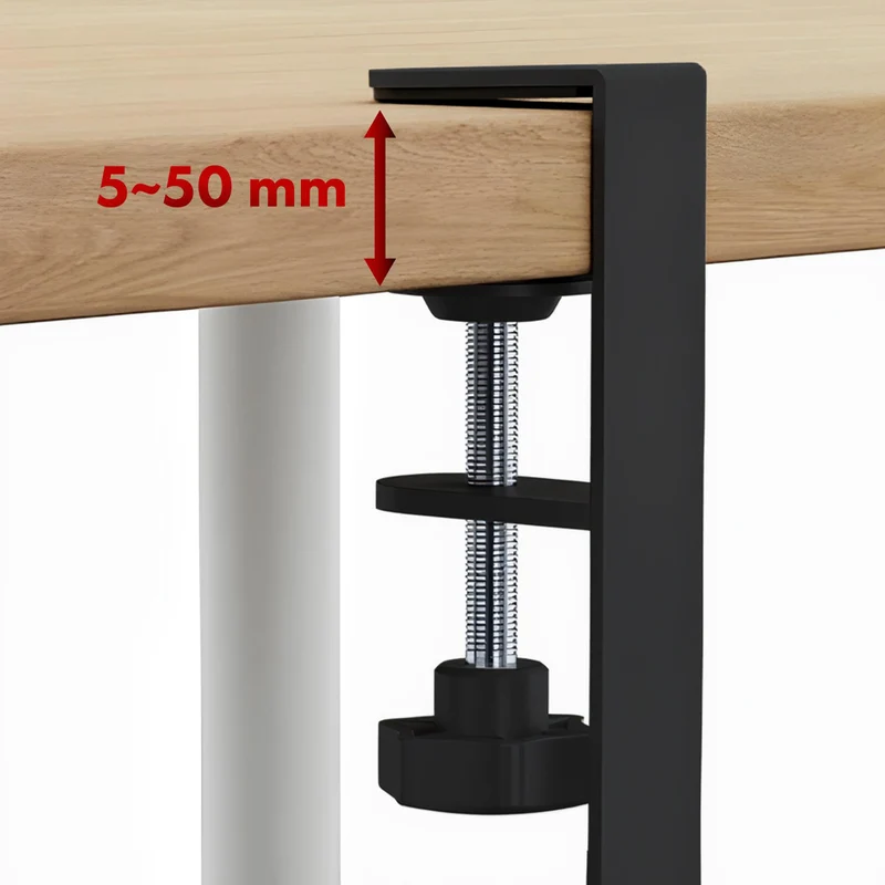 Maclean kabelhanterare under skrivbord, max. belastning 5 kg, max. 728 mm, svart, MC-103 B