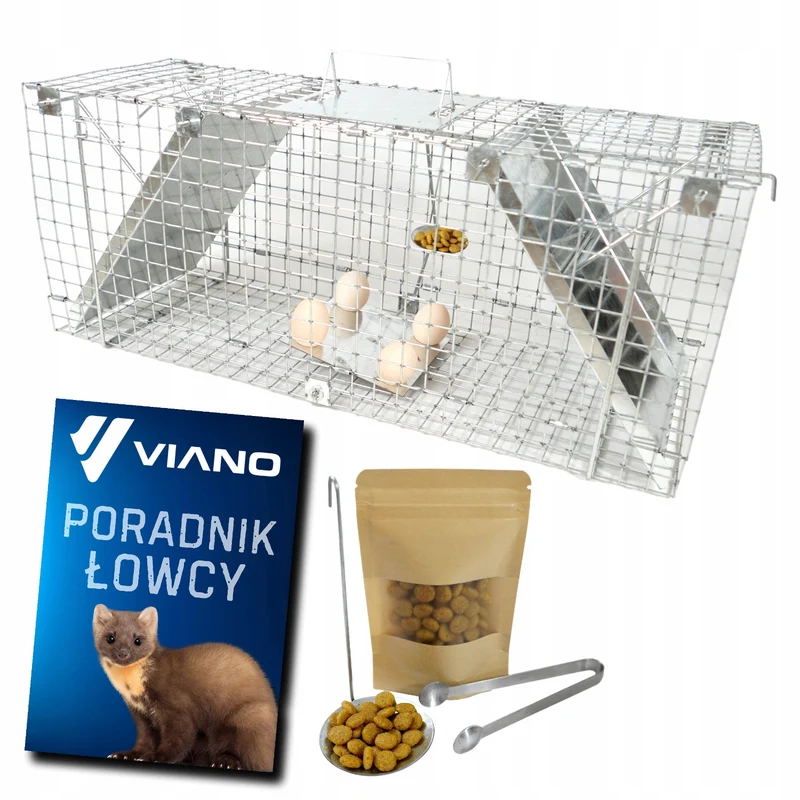 Levandefälla, fälla för mårdar, råttor, möss, minkar, hermeliner, Viano P1, 2 stycken