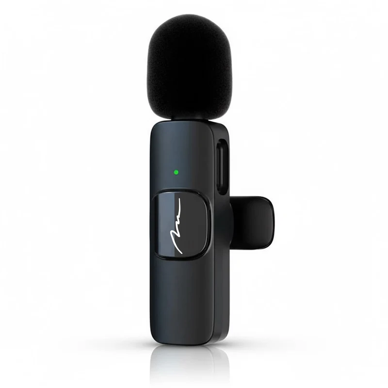 MICRO-MIC DUO – 2x trådlös mikrofon med klämma (set), för iOS och Android (OTG), mini, superkänslig. USB-C och LIGHTNING, Mediatech