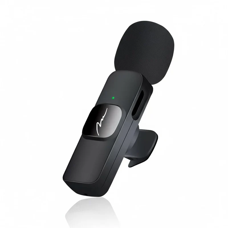 MICRO-MIC DUO – 2x trådlös mikrofon med klämma (set), för iOS och Android (OTG), mini, superkänslig. USB-C och LIGHTNING, Mediatech