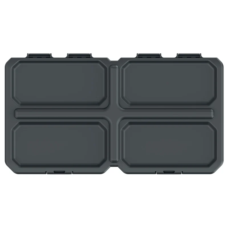 Tool Organizer Verktygslåda 3 Avtagbara Fack 285 x 158 x 57 mm Svart Lock