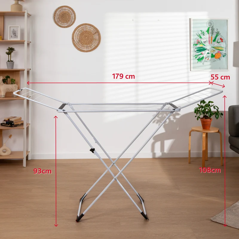 Vileda Universal hopfällbar tvättmaskin med hjul 18m