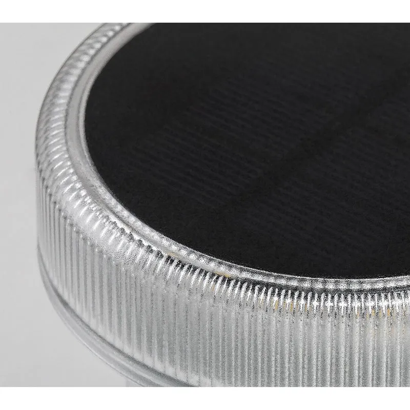 Trillo LED-solcellslampa 0,3 W, skymningssensor, transparent, IP65, K 4000, 77175, 4 stycken