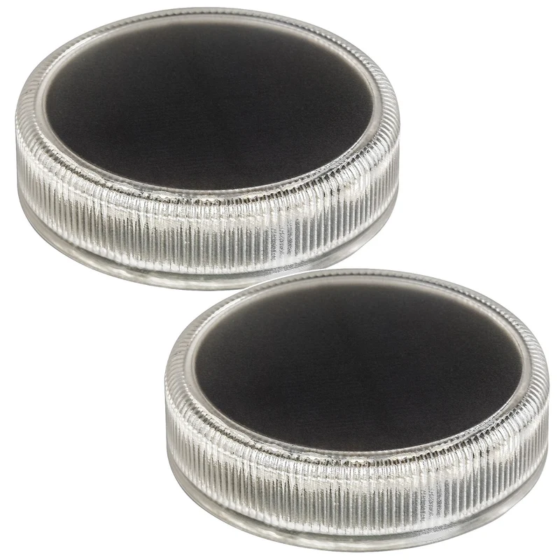 Trillo LED-solcellslampa 0,3 W, skymningssensor, transparent, IP65, K 4000, 77175, 2 stycken