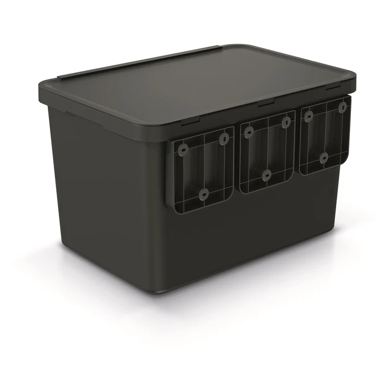 Keden SYSTEMA avfallskorg 4x10 liter - svart återvinning