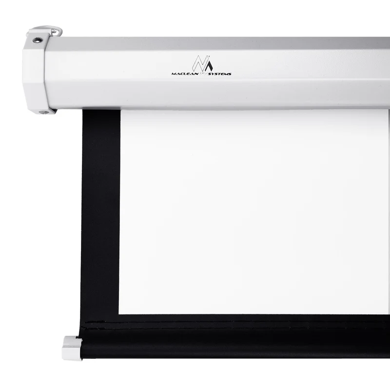 Maclean-projektionsduk, auto-lock, mattvit, vägg- eller takmontering, 100 tum, 4:3, 200 x 150 cm, MC-594