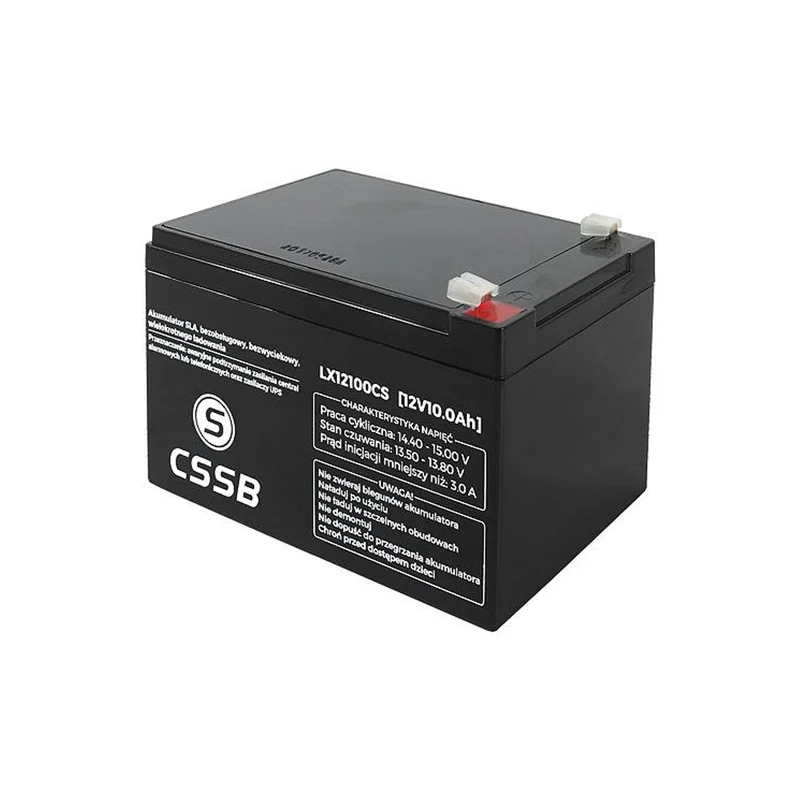 Uppladdningsbart 12V 10Ah AGM gelbatteri utan läckage och utan underhåll LX12100
